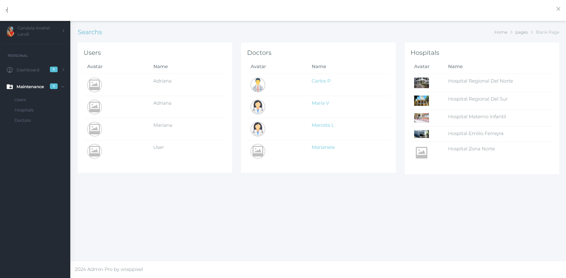 Admin Pro - Frontend & Backend
