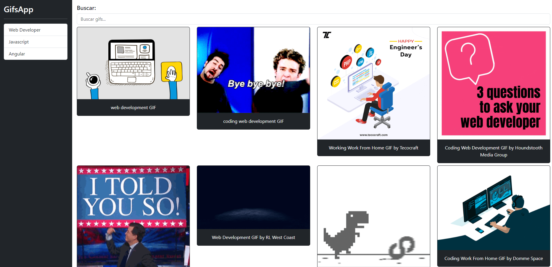 Search Gifs App